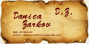 Danica Žarkov vizit kartica